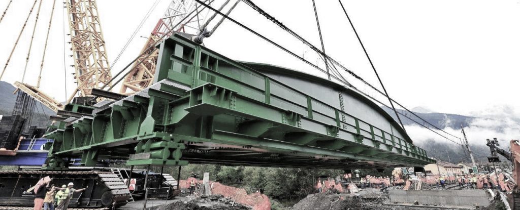 Railway bridge replacement over Dora Cesana River (Turin, Italy)