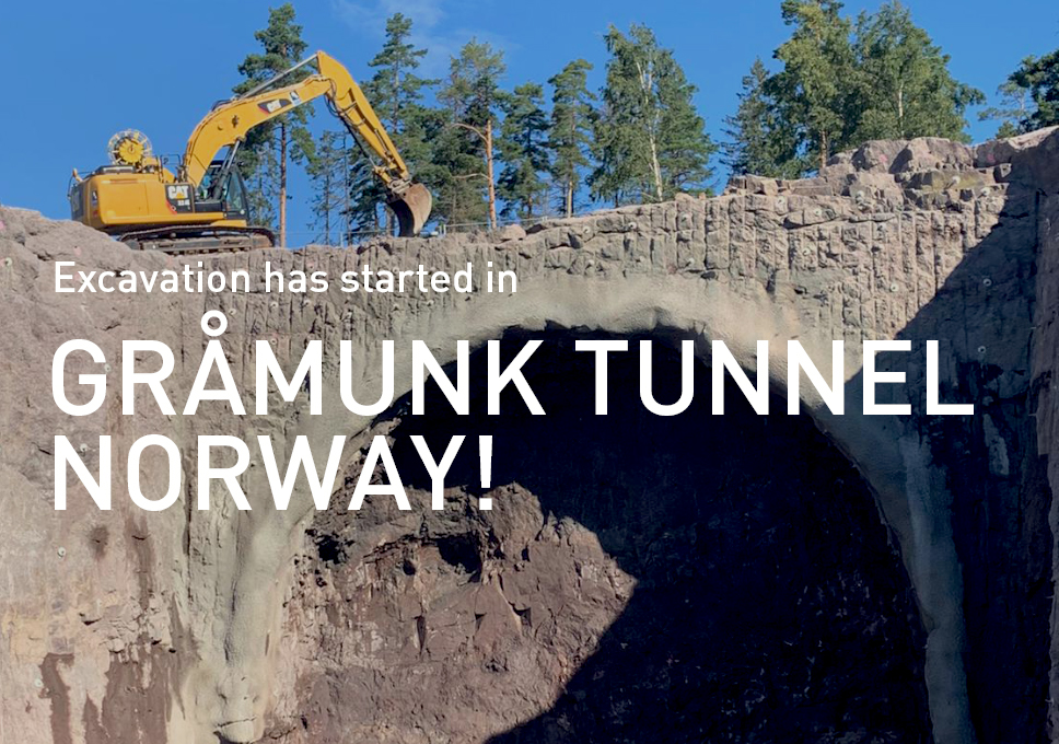 Excavation has started in Gråmunk Tunnel, Norway!