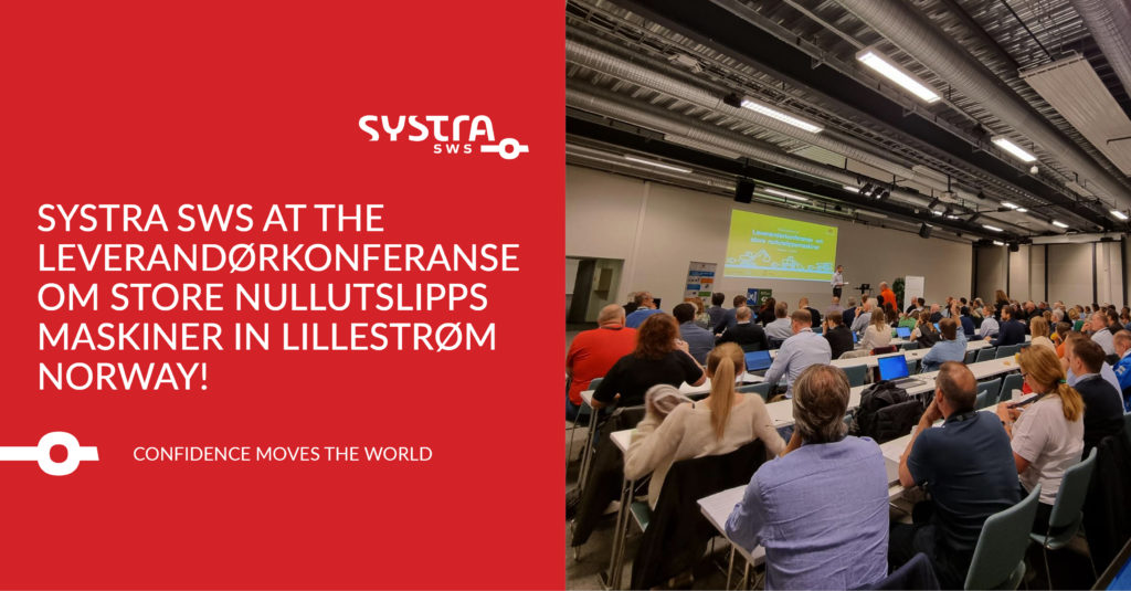 SYSTRA SWS at the Leverandørkonferanse om store nullutslipps maskiner in Lillestrøm, Norway!
