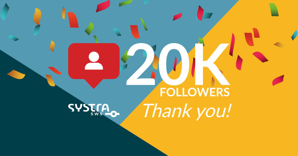 SYSTRA SWS has hit 20K Followers!