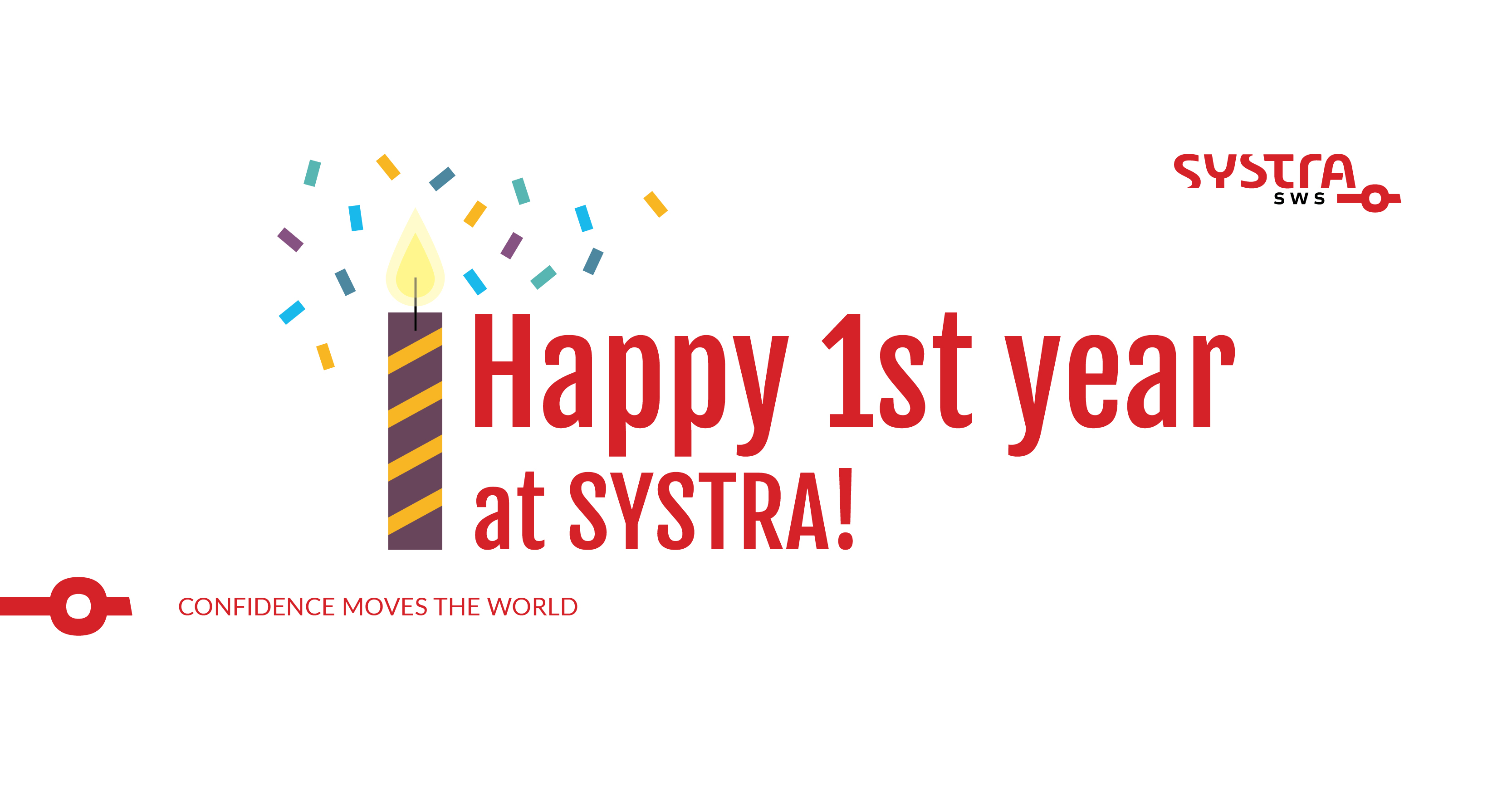 Happy 1st year at SYSTRA!